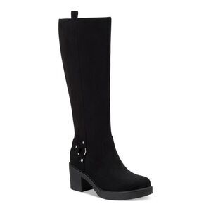 STYLE & COMPANY Womens Black Harness Strap Brettaa Block Heel Riding Boot 5 M